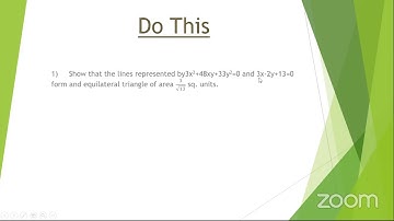 Pair of Straight Lines Usha, Pochampad