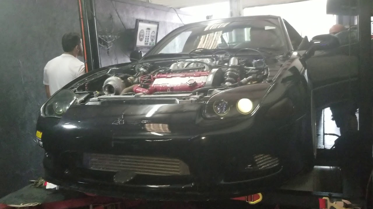 Dodge stealth single turbo dyno YouTube