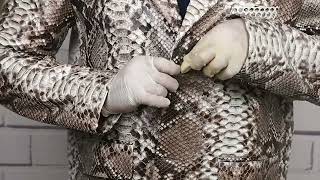 Celebrity Real Python Skin Blazer Jacket| Genuine Python Snake skins Hide jacket coat| Unboxing of Skin Jacket Profile