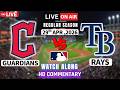 Tampa Bay Rays vs Cleveland Guardians - MLB 3rd Game Score Radio Broadcast ball by ball watch along