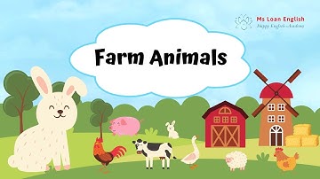 Farm Animals | Tên các con vật trong nông trại| Kids vocabulary