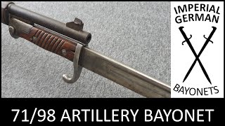 From 1860 to WW1 (3/3): The Artillery Bayonet 71/98, Episode 19.0