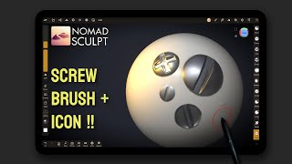How To Make New Brush | Nomad Sculpt Tutorial | Screw Brush