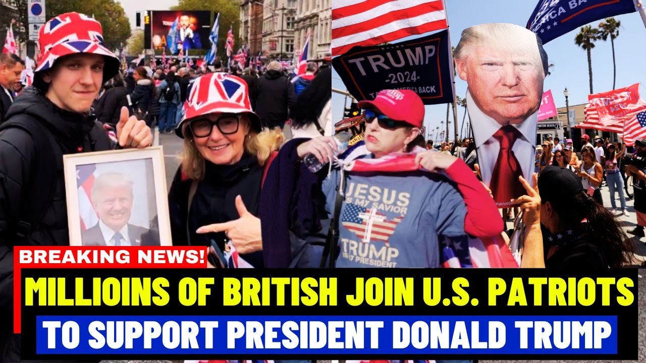 Millions of British Join US Patriots And Take To The Street To Support Donald Trump