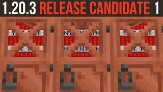 Minecraft 1.20.3 Release Candidate 1 - Release Next Week Copper Changes