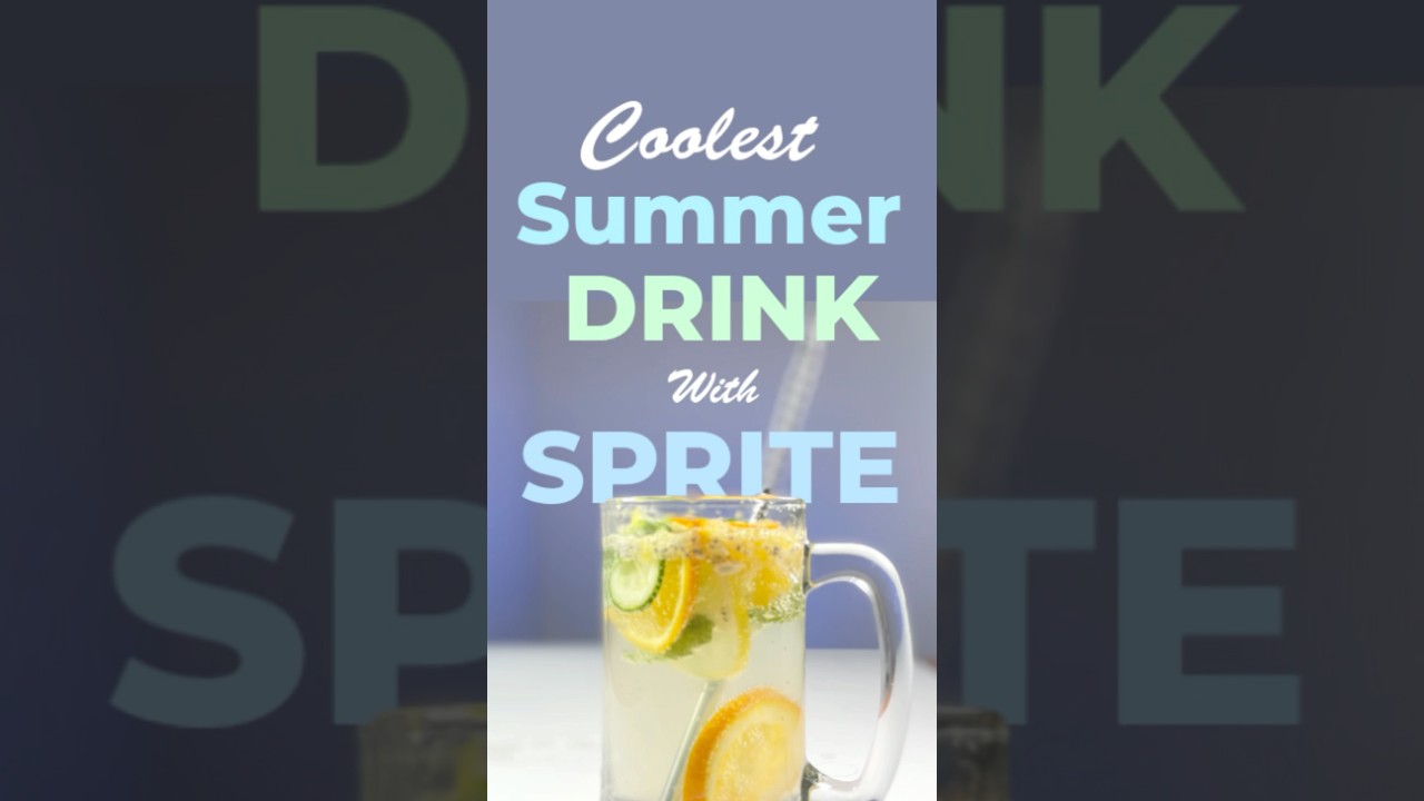 Refreshing Mojito Recipe 🍹 | Sprite, Orange, Lemon, Cucumber & Mint | Summer Drink Idea 