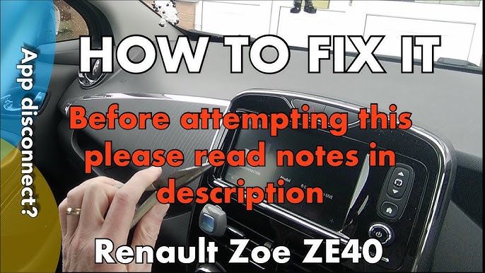 How to fix problems with Renault Zoe R-Link system -