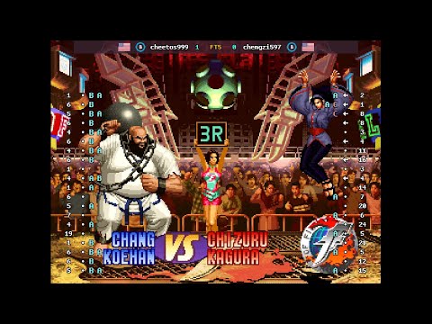The King of Fighters '97 - 🇺🇸 cheetos999(B) vs 🇺🇸 chengzi597(B) | Fightcade (2026-04-06 04:17 UTC)