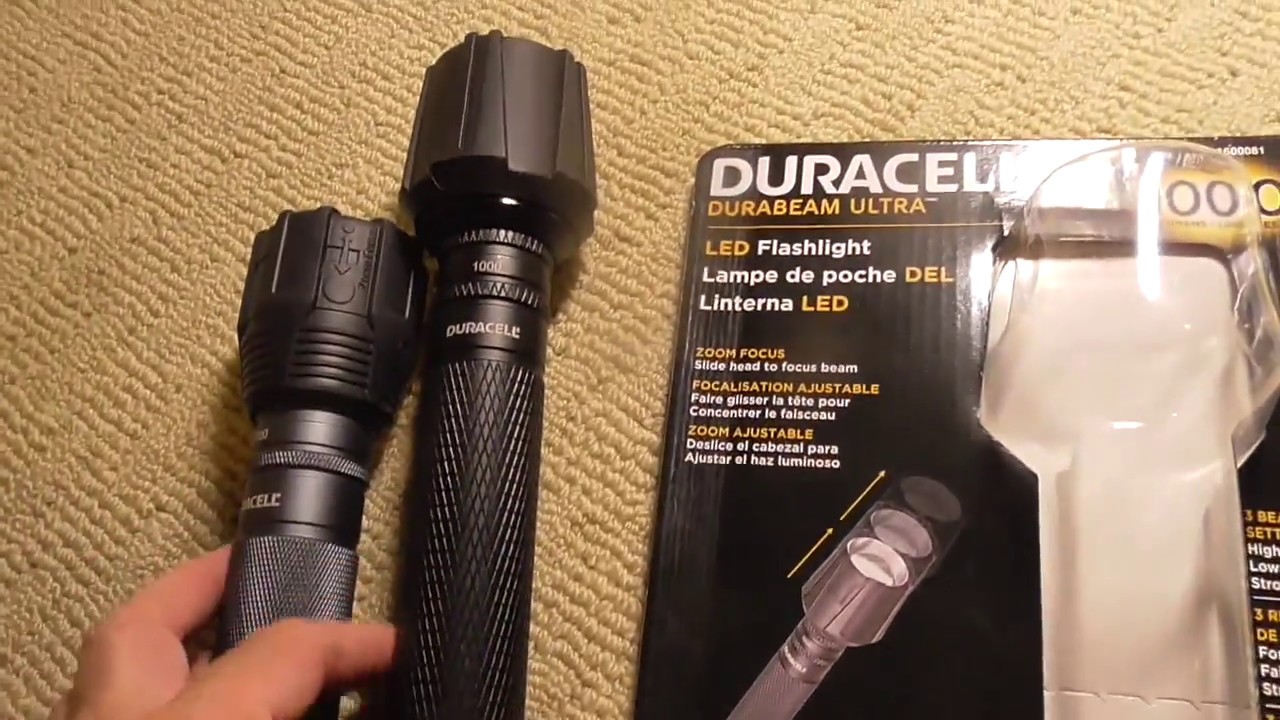 Duracell Durabeam LED 6 inch Tactical Flashlight 380 Lumens w/ Batteries NEW! 