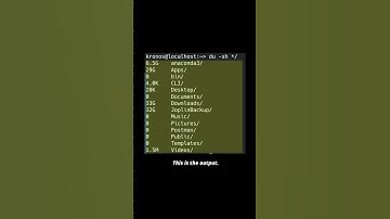 🐧 How to list directories and their total sizes 🐧 #linux #shell #cli #konsole #ubuntu #fedora