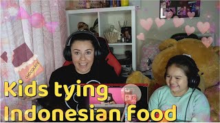 Kids Try Snacks From Indonesia Natalia & Nicole Reaction