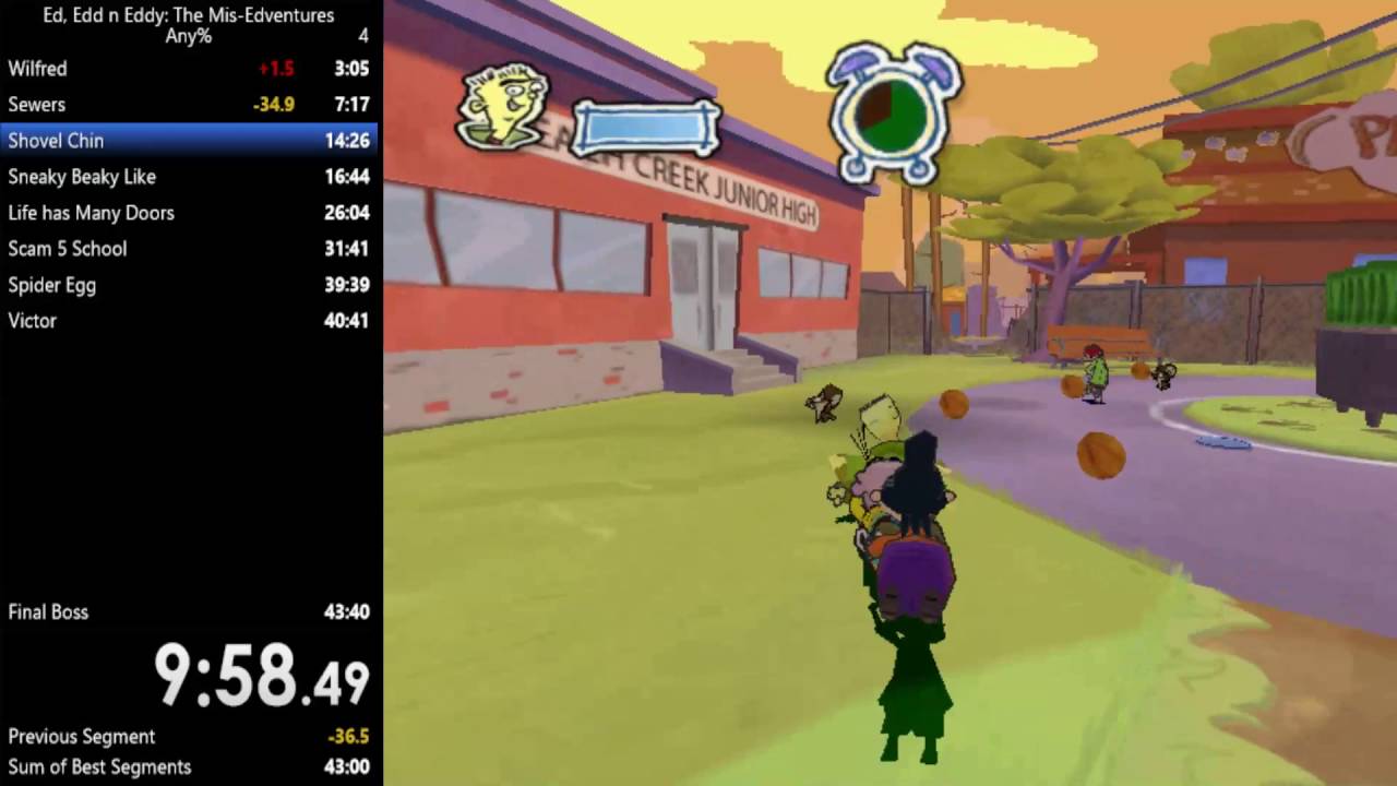 Any% in 40m 00s by StubbornRadish - Ed, Edd n Eddy The Mis-Edventures -  speedrun.com