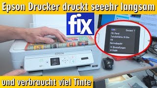 Epson Drucker druckt extrem langsam und verbraucht zu viel Tinte  [4K]