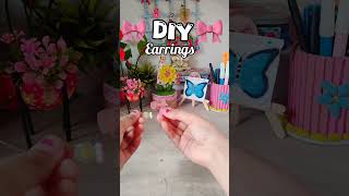 Diy earrings 💎🫶🏻#diy#craft#keychain#handmade#painting#tutorial#satisfying