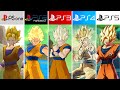 Ps5 vs ps4 vs ps3 vs ps2 vs ps1  dragon ball z  super 4k 60fps