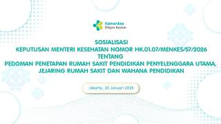 Sosialisasi Kmk Nomor Hk0107menkes572026