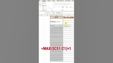 Đánh số thứ tự cho các ô bị trộn trong Excel