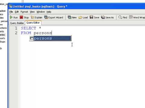 SQL แบบง่ายๆ ตอน sql basics select fields
