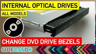 How to Swap DVD CD Optical Drive Change Bezel Brackets HP Dell Lenovo SONY TOSHIBA Acer Asus MSI