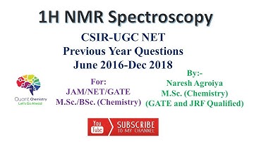NMR spectroscopy previous year questions (Part 2) || NET NMR questions