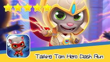 Talking Tom Hero Dash Run Day199 Walkthrough Endless runner Save the world Recommend index five star