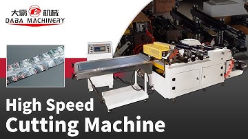 High speed film paper label cross cutting machine with sheet conveyor