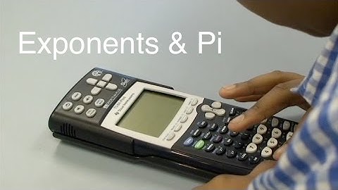 APH Orion TI-84 plus: Exponents & Pi