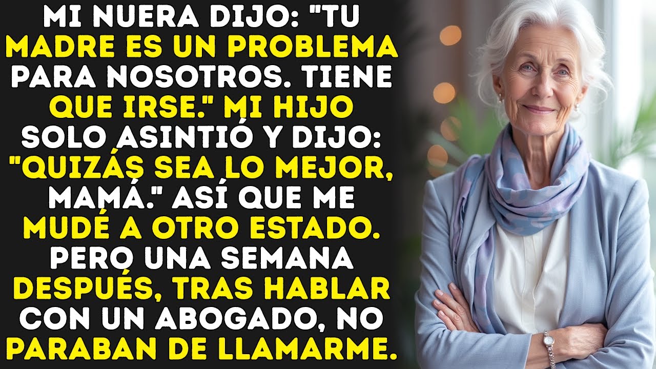 Mi hijo eligió a su esposa antes que a mí, hice mis maletas… Pero luego firmé la casa…