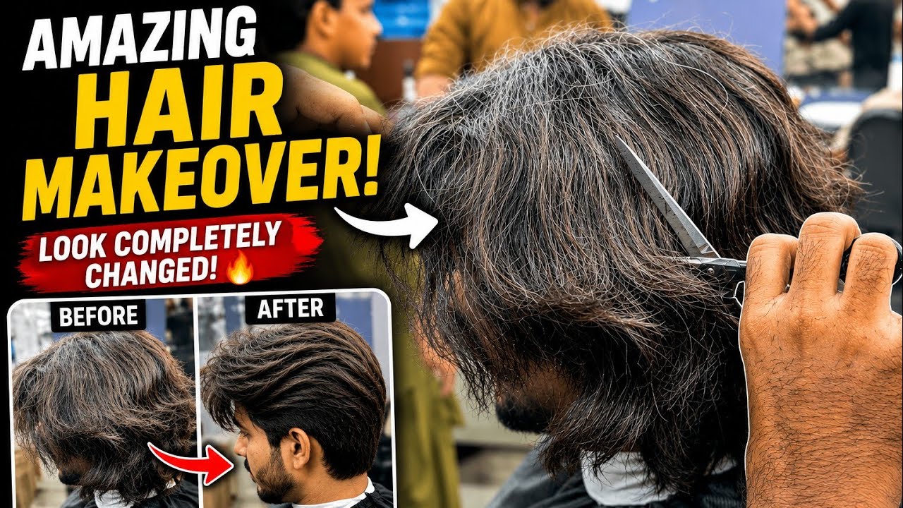 Amazing cutting hair short transmission 