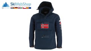 Geographical Norway Target blue | Softshell Ski jacket men | SkiWebShop