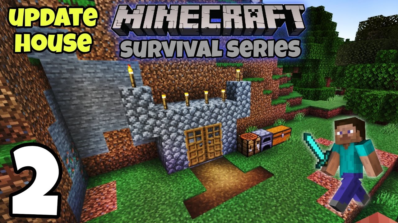 Update My House | Minecraft Survival Series Part 2 | MCPE - YouTube