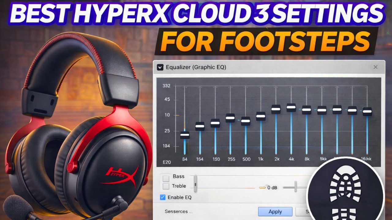 Best HyperX Cloud 3 SETTINGS for FOOTSTEPS (EASY) 2026 - YouTube