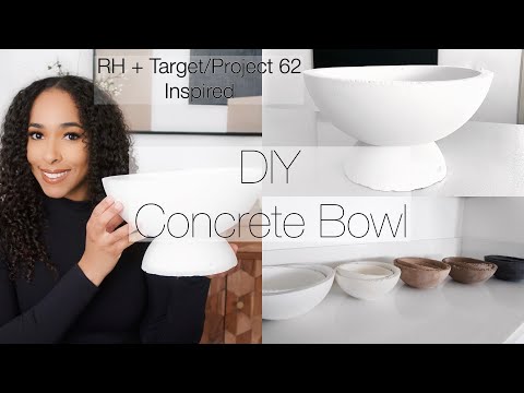 DIY RESTORATION HARDWARE CONCRETE BOWL | DIY HOME DECOR