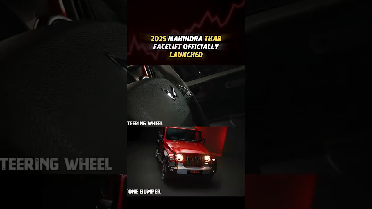 At ₹9.99 L New 2025 Mahindra Thar Facelift LAUNCHED, Biggest SUV Update Ever!