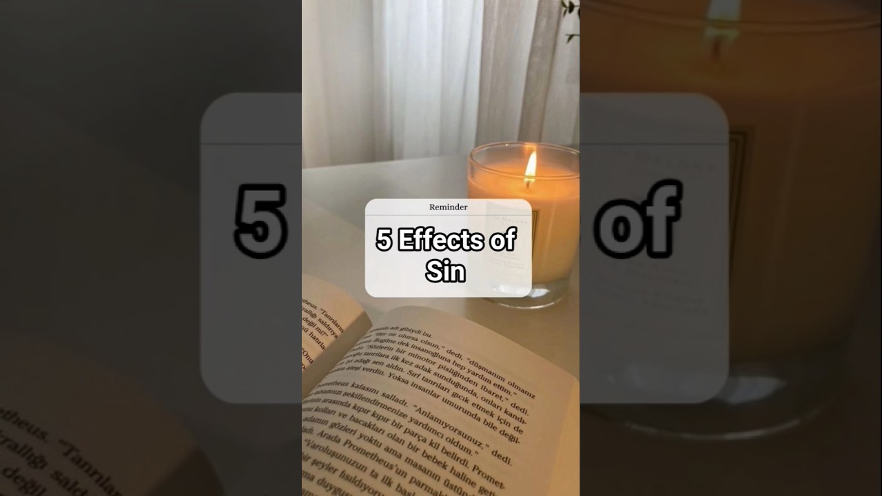 5 Effects of sin😥