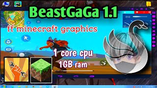 Smartgaga | BeastGaGa 1.1 | Best emulator for low end pc | ff minecraft graphics | 2gb ram