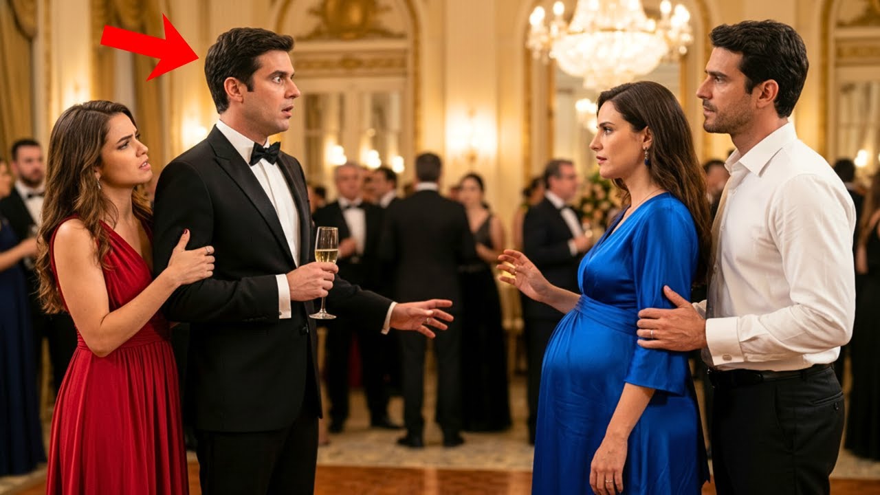 MILIONÁRIO CHEGA AO BAILE COM A AMANTE… MAS ENLOUQUECE AO VER A ESPOSA GRÁVIDA COM OUTRO