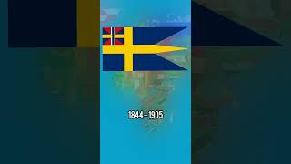 Evolution Of Sweden Flags Timeline Map