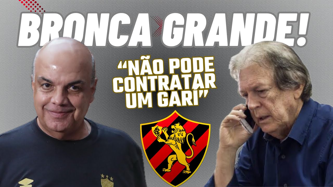 SPORT QUEBRADO! LUCIANO BIVAR SOLTA O VERBO E DIZ QUE O SPORT NÃO "PODE CONTRATAR NEM UM GARI".