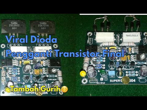 Transistor Final Power Amplifier Memakai Dioda Driver  SOCL  