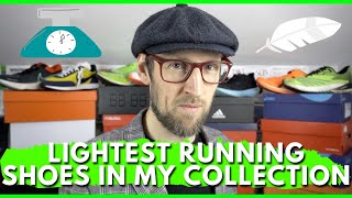 LIGHTEST RUNNING SHOES in my COLLECTION - FEBRUARY 2021 | NIKE, BROOKS, ADIDAS, NEW BALANCE | EDDBUD