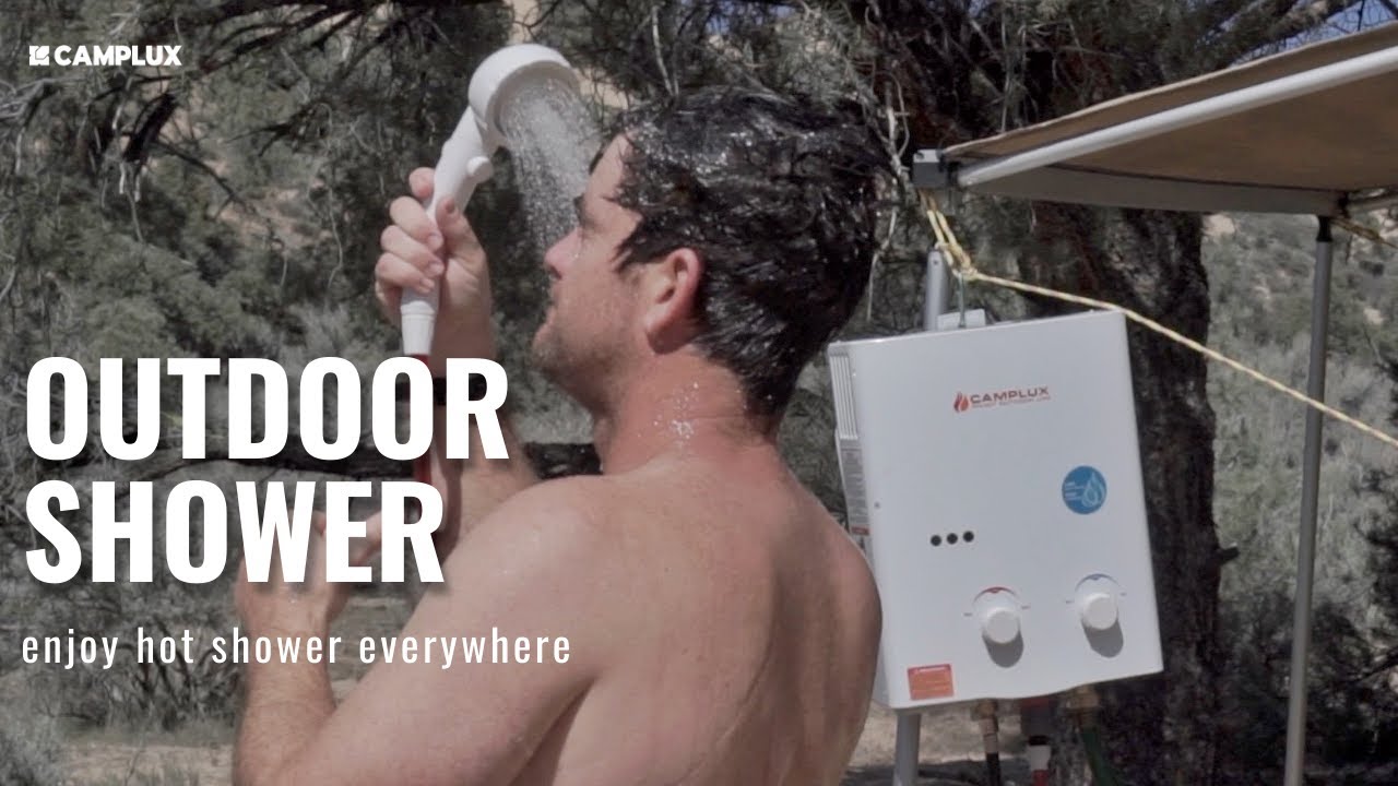 Ultimate Outdoor Shower Experience with CAMPLUX Portable Shower