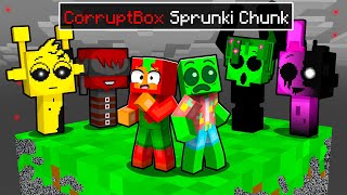 One Slime on a CORRUPTBOX SPRUNKI Chunk in Minecraft!