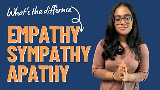 Difference Between Sympathy, Empathy \u0026 Apathy | English Speaking Practice With Ananya #shorts