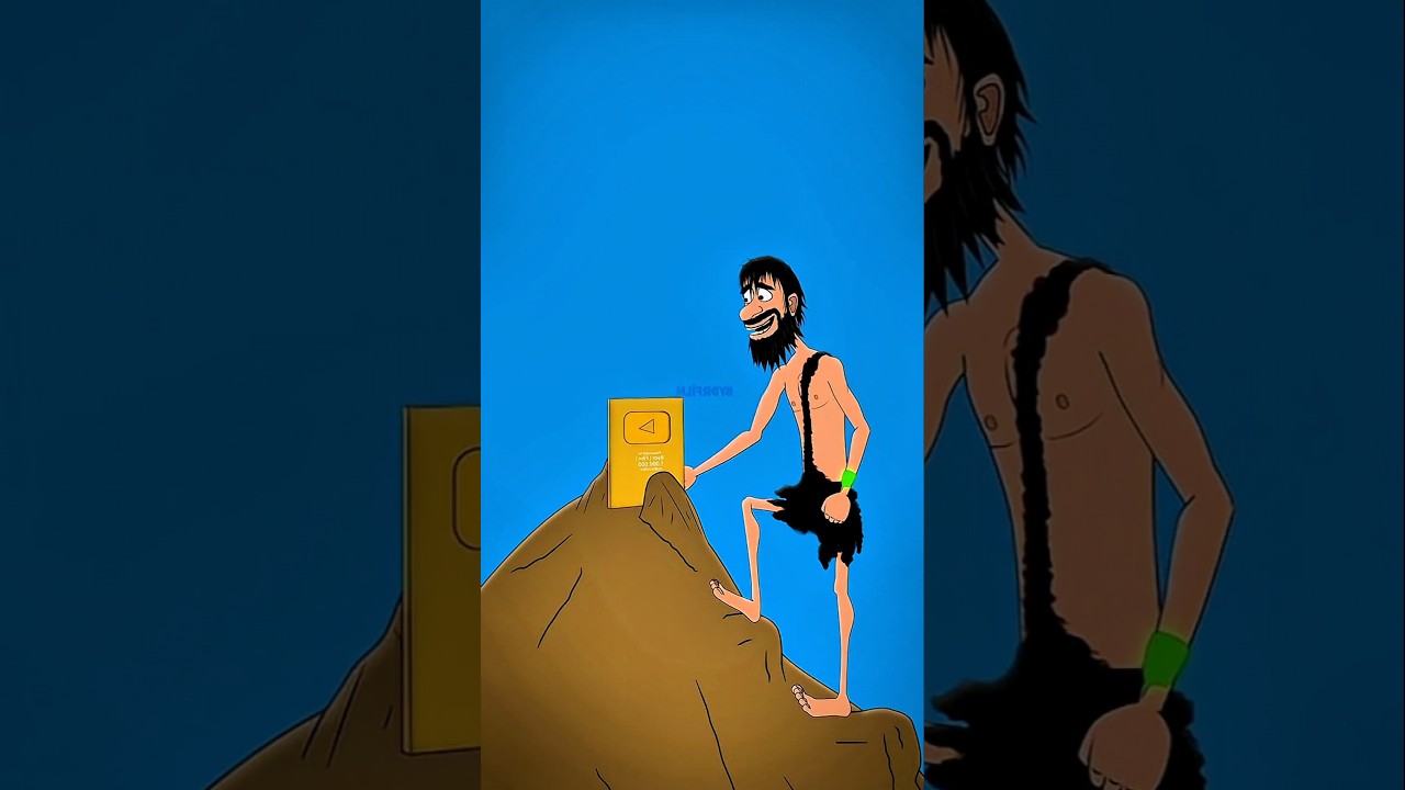 Caveman Golden Play Button Episode |  Funny Cartoon 