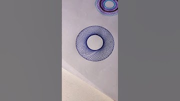 Count the number of circles drawn by pen in total??? #spirograph #viralvideo #youtubeshorts #2024