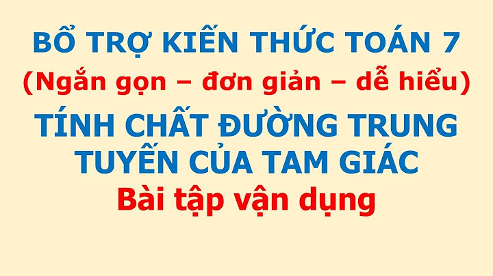 Bài tập đường trung tuyến của tam giác năm 2024