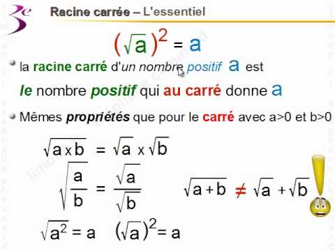 developper et reduire des racines carrees