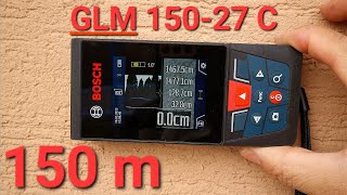 Лазерный дальномер до 150 м Bosch GLM 150-27 C Professional. Измерения без препятствий