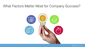 The single biggest reason why startups succeed   Bill Gross part 1